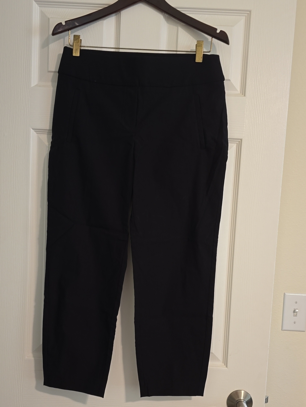 Apt. 9 Black Cropped Straight-Leg Pants